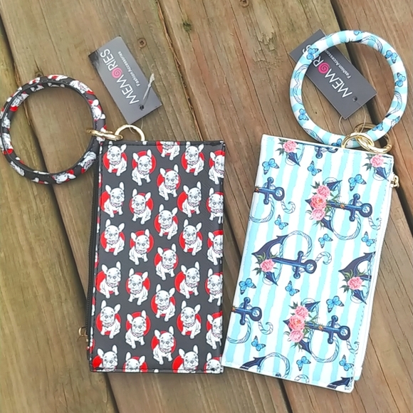 Wristlet/wallet blue rose & anchor nautical theme NWT ✨Host Pick✨ - Picture 8 of 8